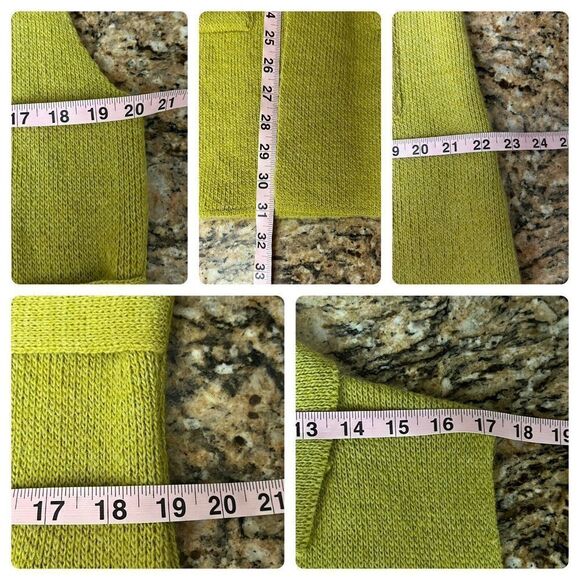 Yida Green Long Lined Cardigan Sleeveless Wool Alpaca Knit Open Designer Retro L - Picture 8 of 11